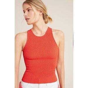 Nation LTD Size Medium  Christine Smocked Tank Stripe